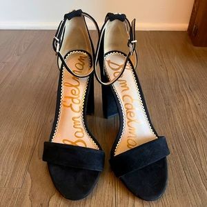 Sam Edelman Black Block Heel Sandals